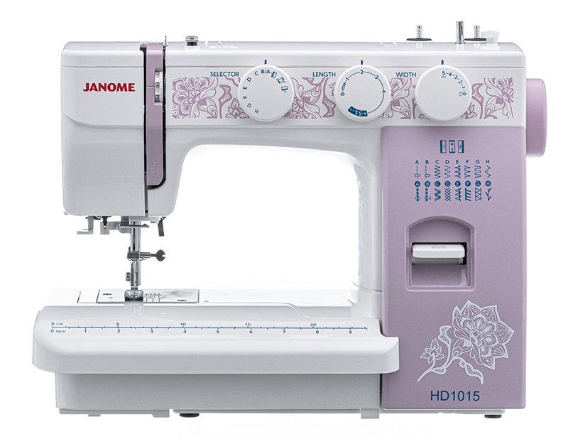 Швейная машина Janome HD 1015 White/Pink швейная машина janome excellent stitch 18a white