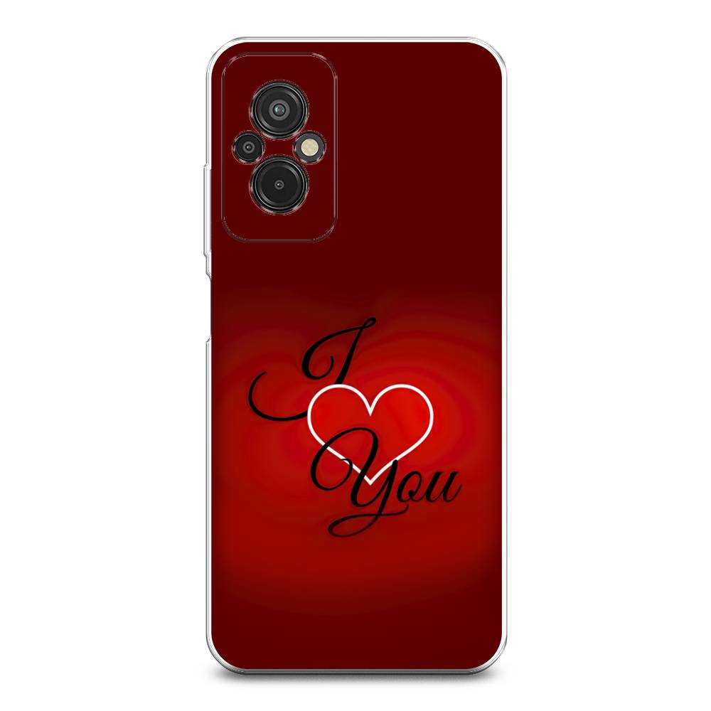 

Чехол Awog на Xiaomi Redmi 11 Prime 4G "I love you 3", Красный;черный, 316850-6