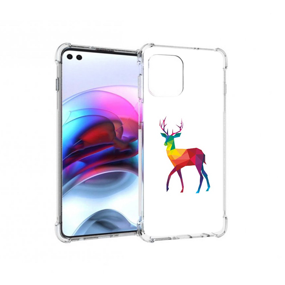 

Чехол MyPads Tocco для Motorola Edge геометрический олень (PT157712.351.286), Прозрачный, Tocco