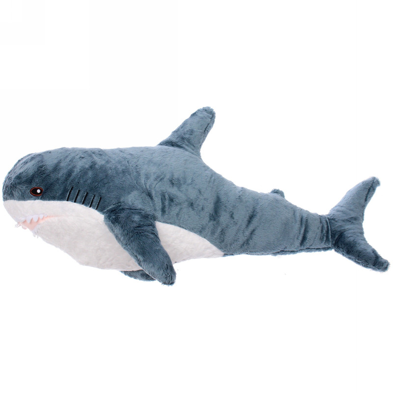фото Мягкая игрушка ультрамарин акула 550-168 синий 80 см