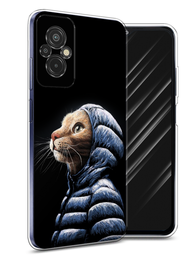 

Чехол Awog на Xiaomi Redmi 11 Prime 4G "Кот в капюшоне", Черный;бежевый;синий, 316850-2