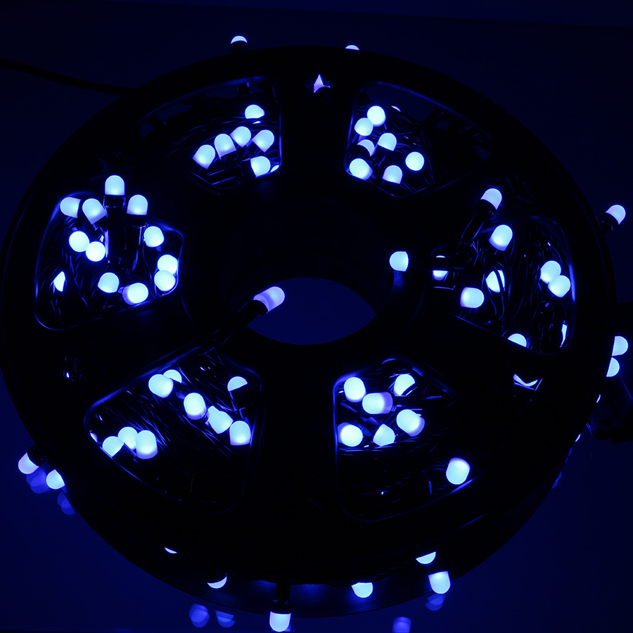Световая гирлянда новогодняя Disco 48 м синий