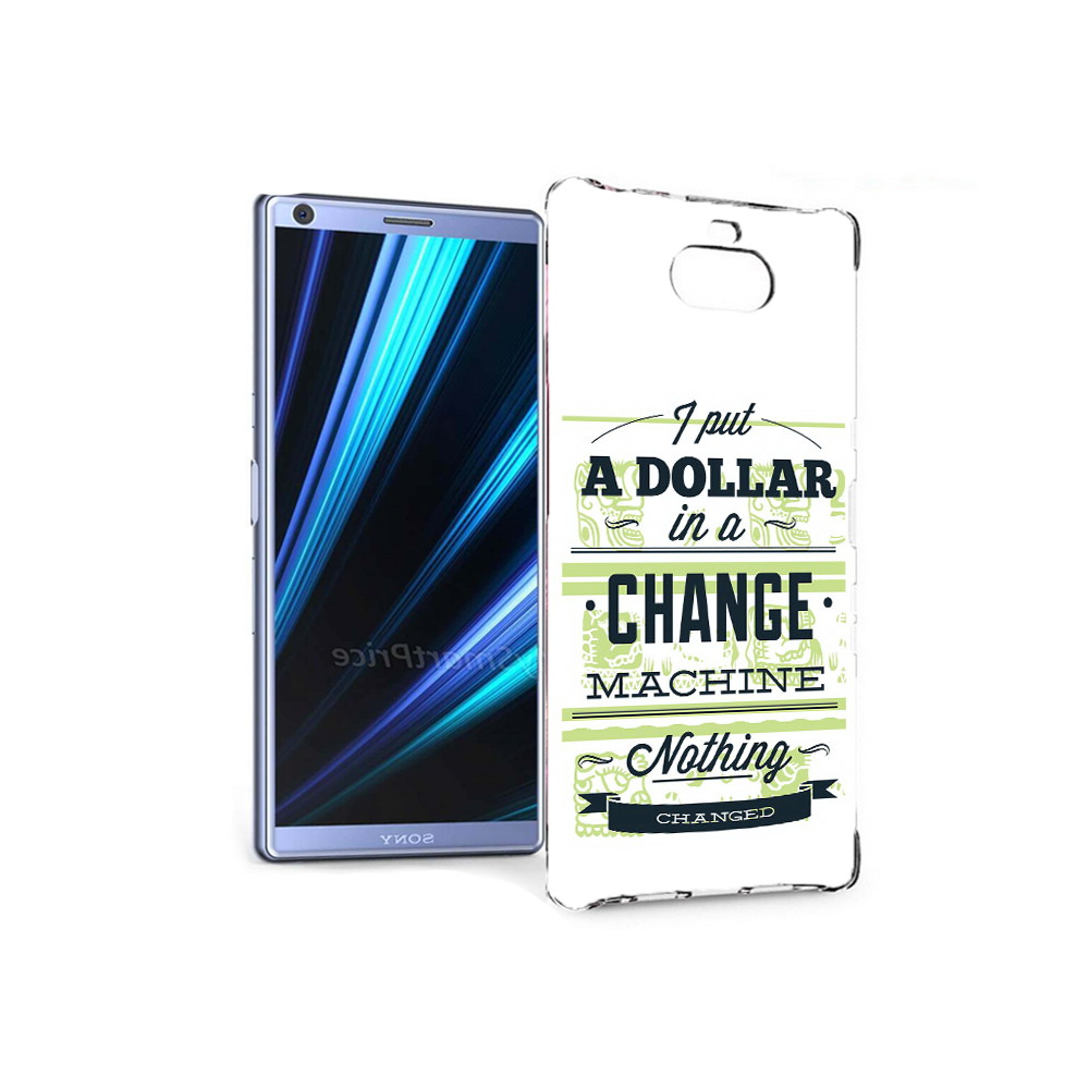 

Чехол MyPads Tocco для Sony Xperia 10 доллар надпись (PT125953.225.336), Прозрачный, Tocco
