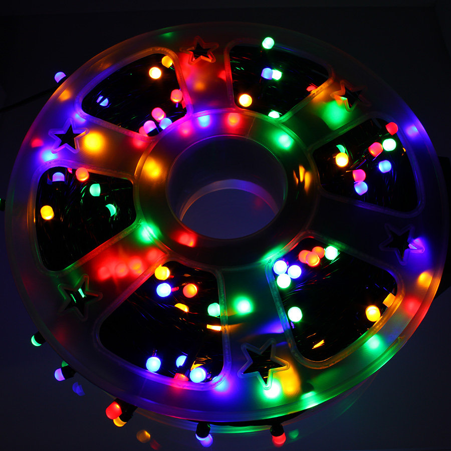 Световая гирлянда новогодняя Disco 43 м разноцветный/RGB
