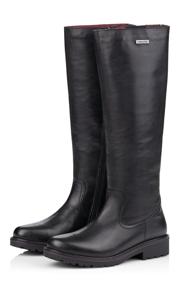 

Сапоги женские REMONTE R6576-01 черные 39 RU, Черный, R6576-01
