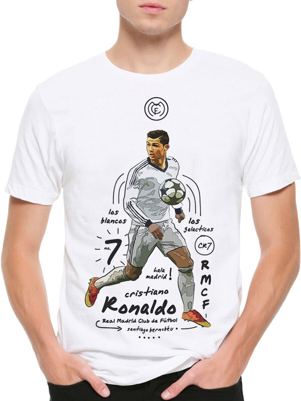 фото Футболка мужская design heroes криштиану роналду / футболист cristiano ronaldo белая xs