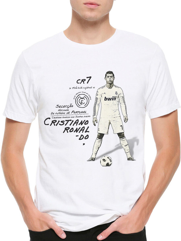 

Футболка мужская Design Heroes Криштиану Роналду / Cristiano Ronaldo белая M, Криштиану Роналду / Cristiano Ronaldo