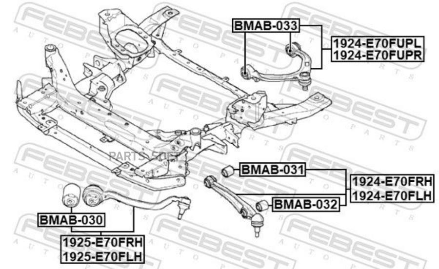 Тяга Передняя Правая FEBEST 1925e70frh