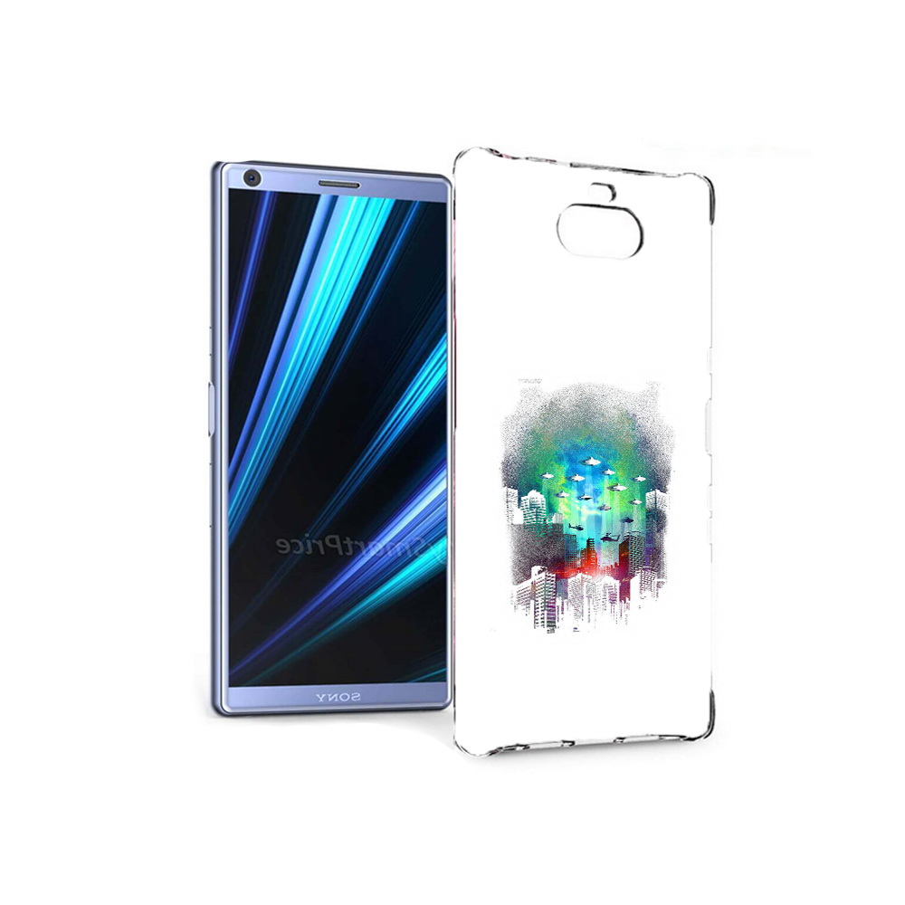 

Чехол MyPads Tocco для Sony Xperia 10 город в свечении (PT125953.225.296), Прозрачный, Tocco