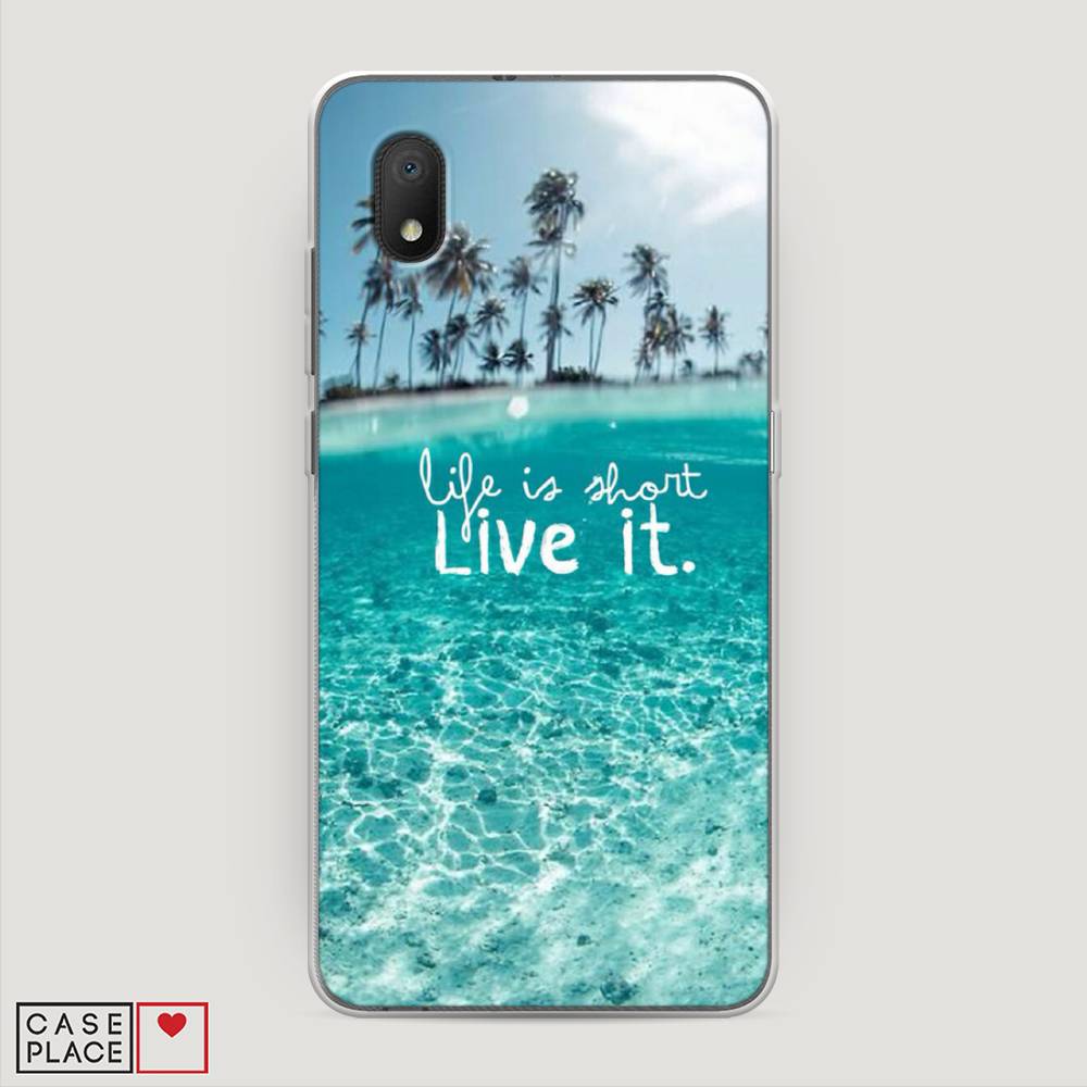 фото Силиконовый чехол "live it" на alcatel 1b (2020) 5002d awog