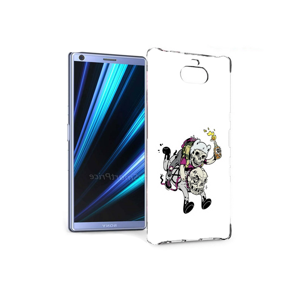 

Чехол MyPads Tocco для Sony Xperia 10 время приключений скелеты (PT125953.225.277), Прозрачный, Tocco