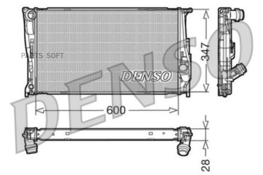 

Радиатор охлаждения двигателя DENSO DRM05111