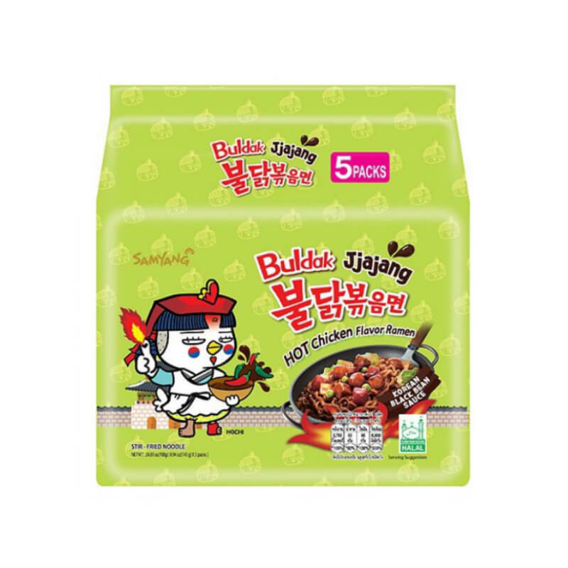 

Лапша быстрого приготовления Samyang Hot Chicken Flavor Ramen Jjajang с курицей 140г*5шт