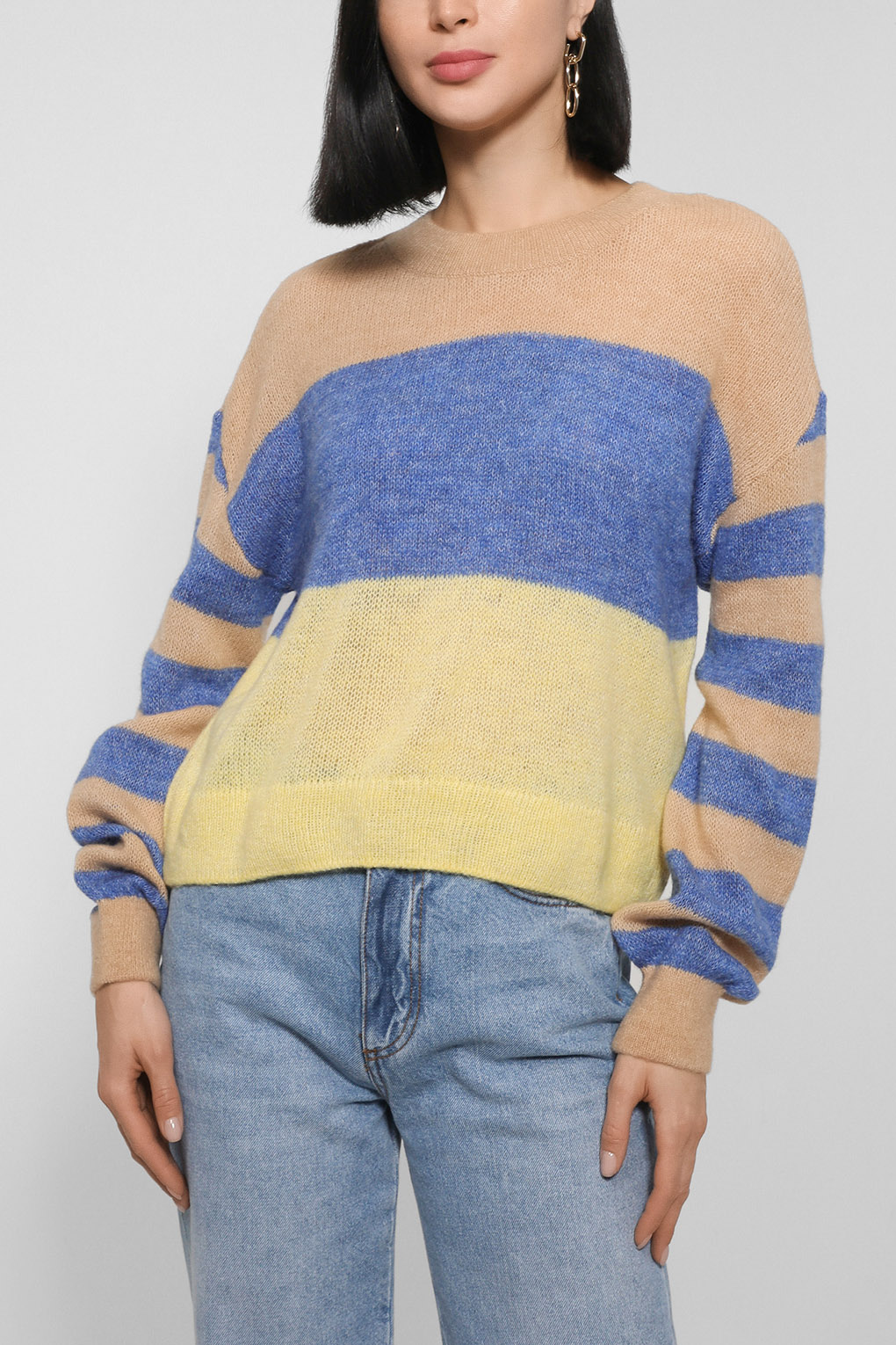 

Джемпер женский Esprit Casual 082EE1I309 бежевый M, 082EE1I309