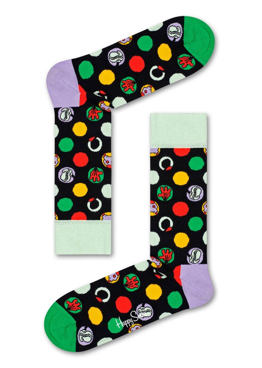

Носки унисекс Happy Socks DNY01 9301 черные 29, Черный, DNY01 9301