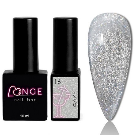 

Гель-лак LONGE nail-bar Флирт №16