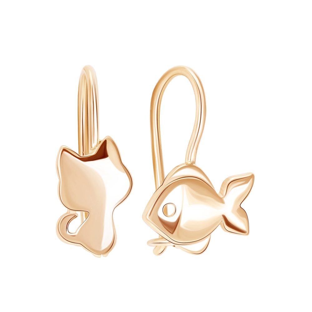

Серьги из красного золота 585Gold 602001470, 602001470