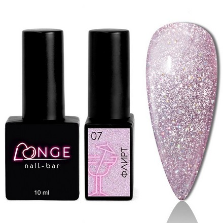 

Гель-лак LONGE nail-bar Флирт №07