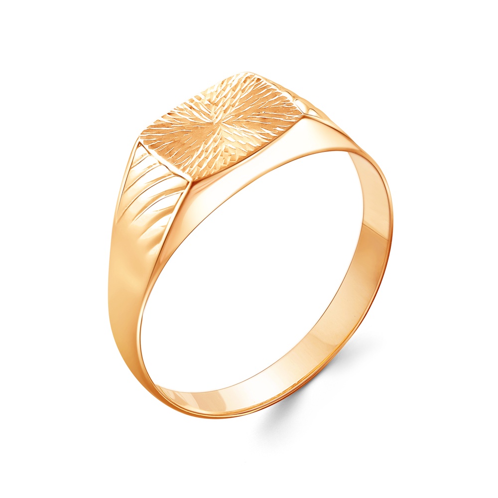 

Кольцо печатка из красного золота р. , 585Gold 601006925, 601006925