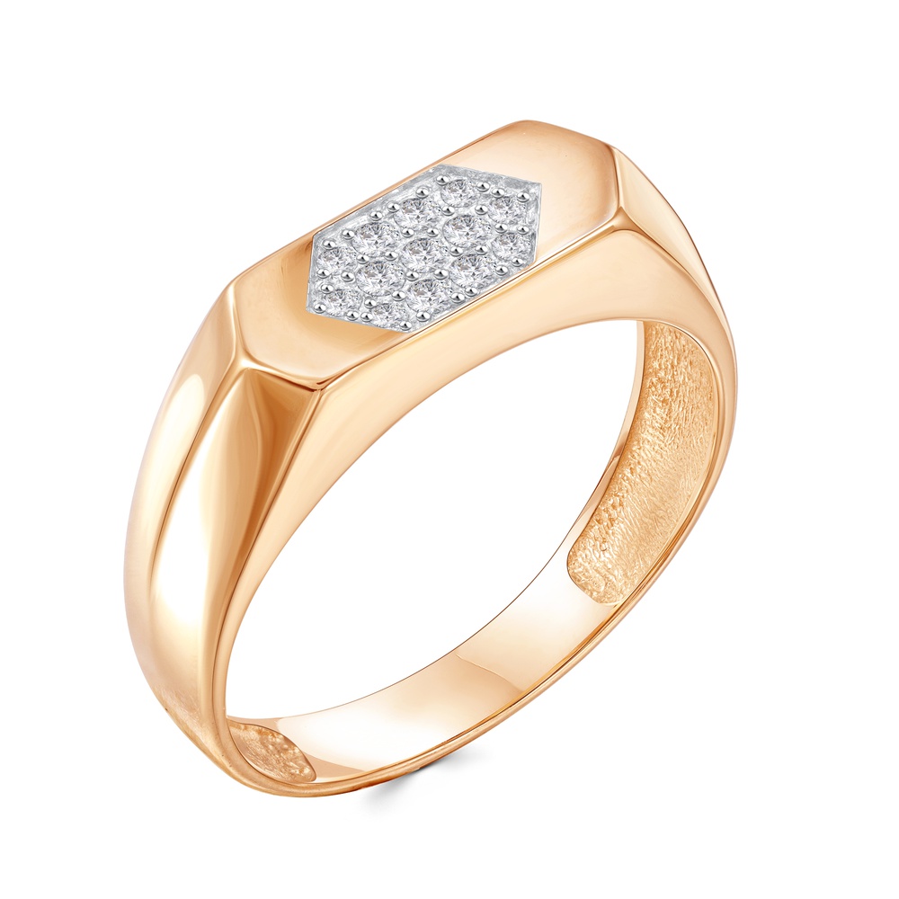 

Кольцо из золота р.  585Gold 601006924, фианит, 601006924