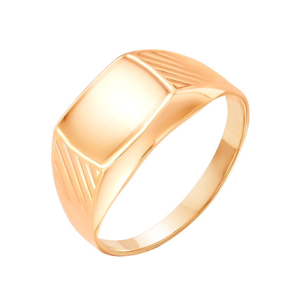 

Кольцо печатка из красного золота р. , 585Gold 601006920, 601006920