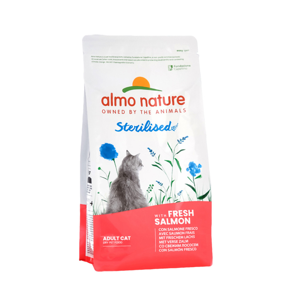 Сухой корм Almo Nature HolistiС с лососем для стерилизованных кошек 400 г