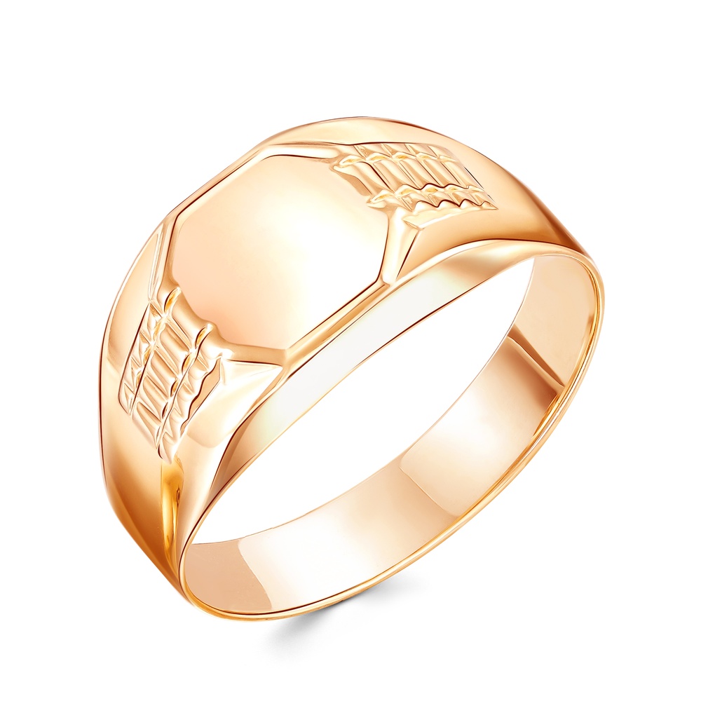 

Кольцо печатка из красного золота р.  585Gold 601006918, 601006918