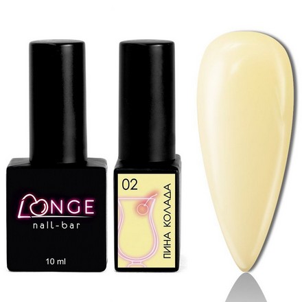 

Гель-лак LONGE nail-bar Пина колада №02
