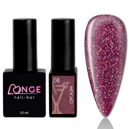 Гель-лак LONGE nail-bar Оргазм №08