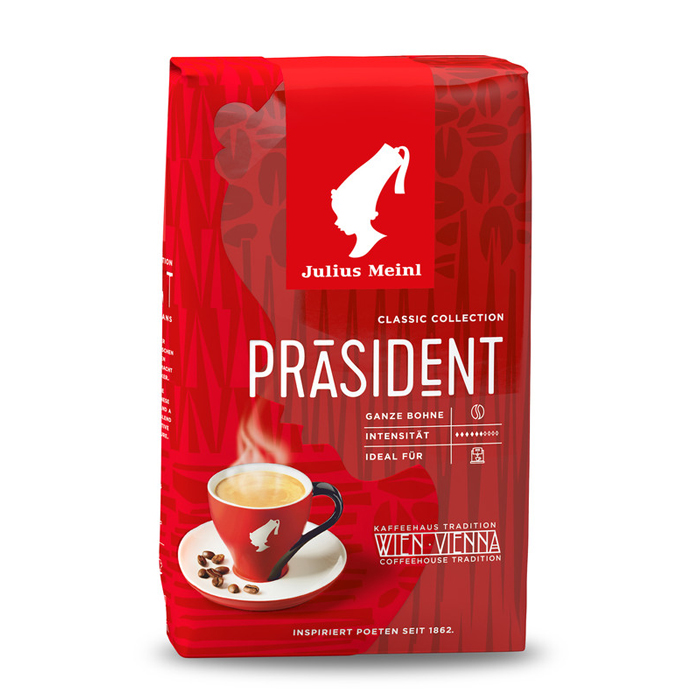 фото Кофе в зёрнах julius meinl prasident в мягкой упаковке, 500 г