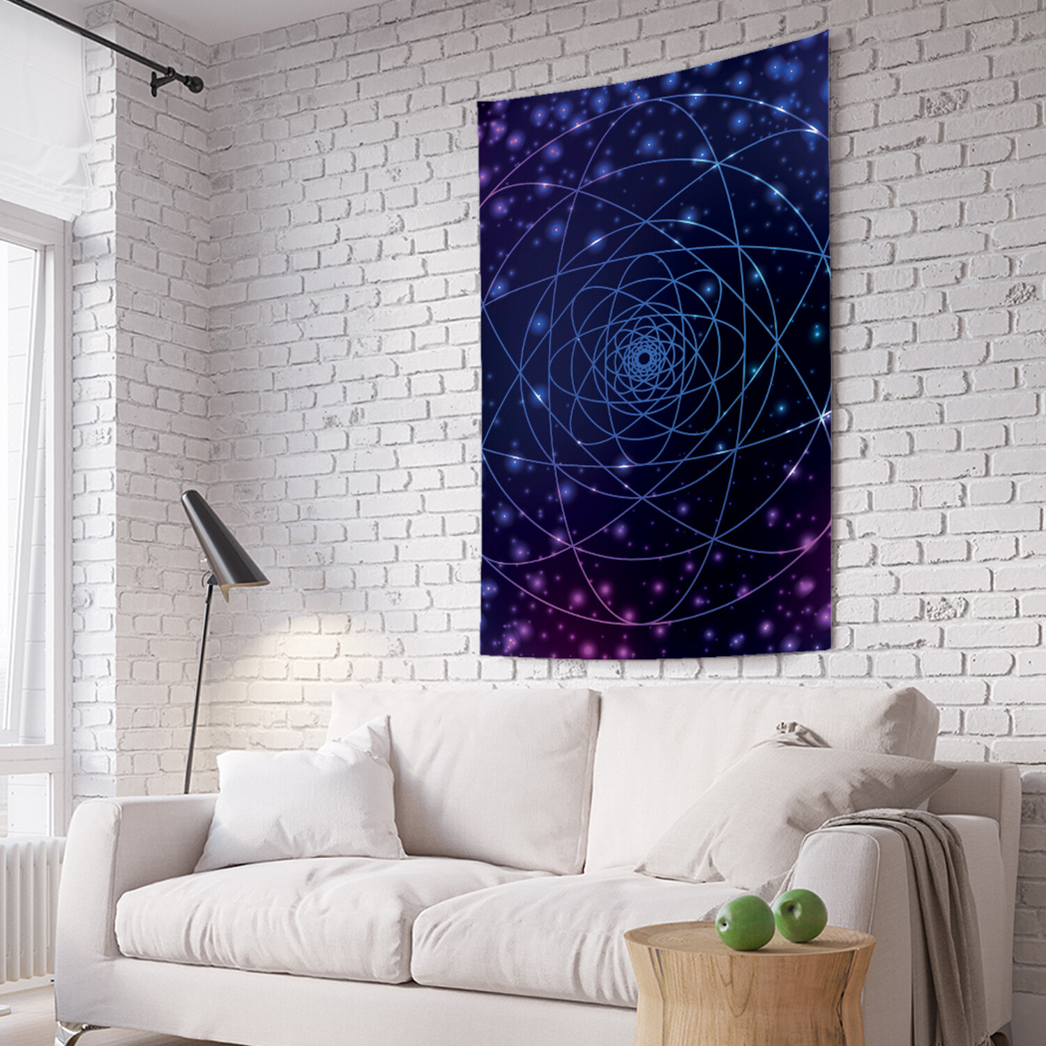 

Вертикальное фотопанно на стену JoyArty Неоновый эквилибриум 150x200 см, Неоновый эквилибриум