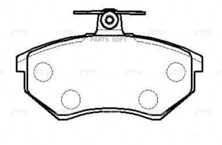 

Тормозные колодки Ctr дисковые gk1242