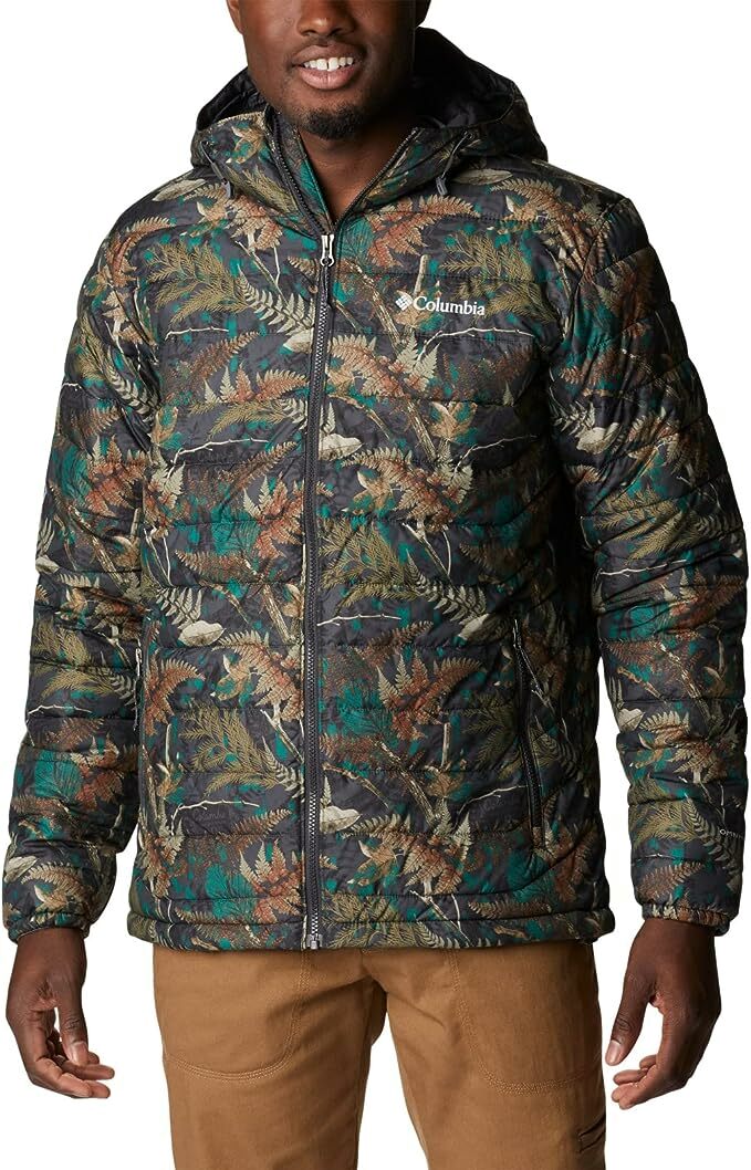 Куртка мужская Powder Lite Hooded Jacket Columbia зеленая L