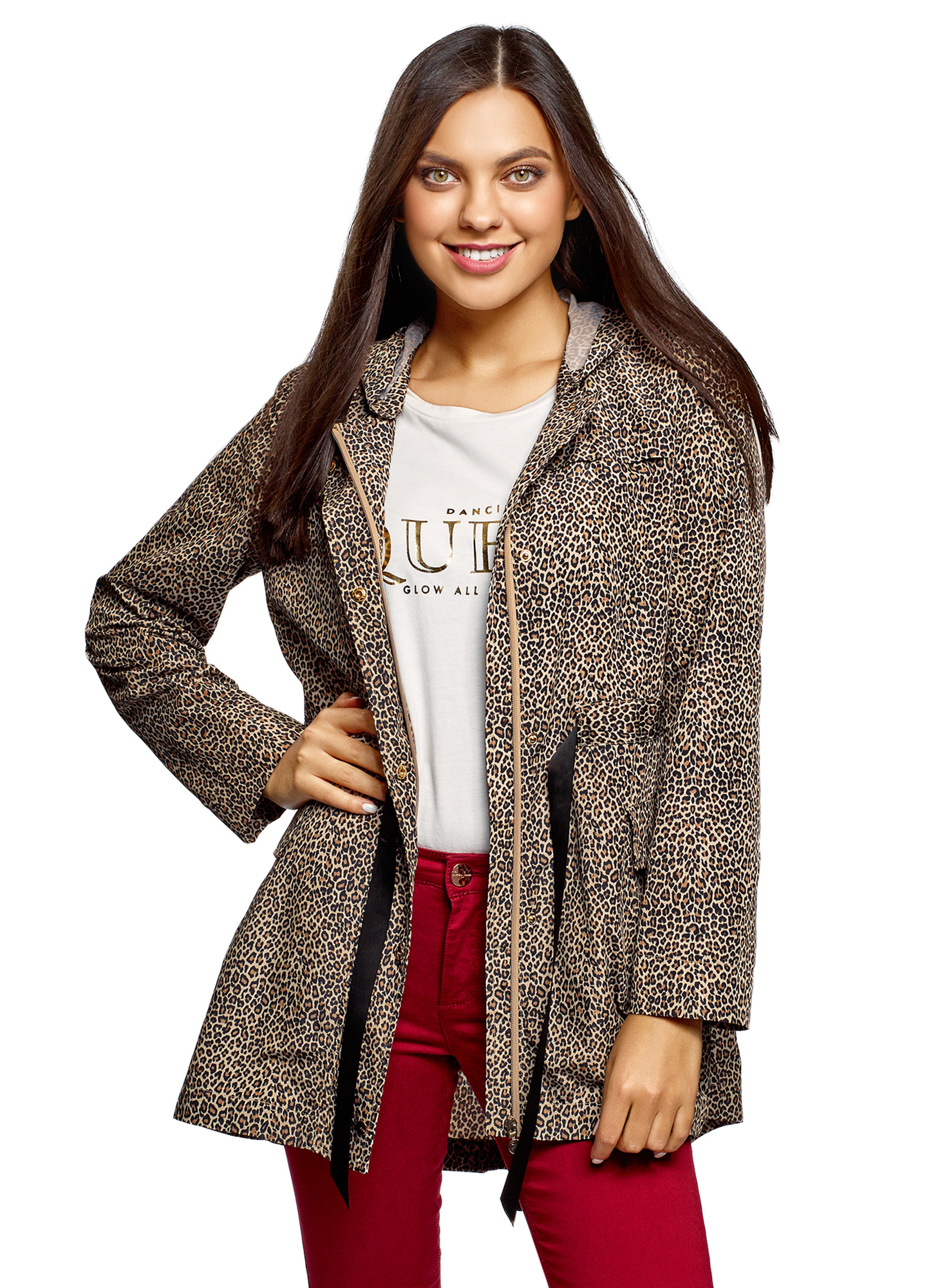 фото Куртка женская oodji 11d03006 бежевая 34 eu