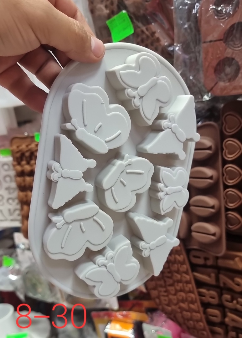 

Силиконовая форма BAKERY LINE Бабочки Ассорти, Бежевый;белый, 830005056