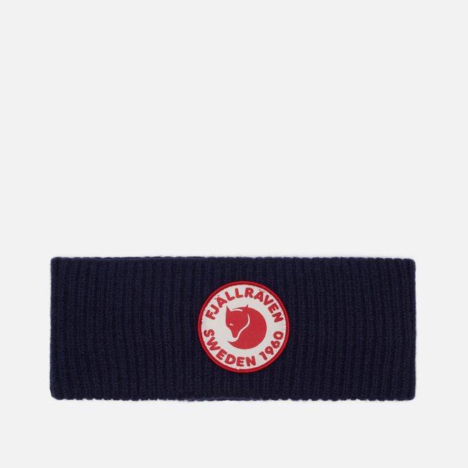 фото Повязка женская fjallraven 1960 logo headband, темно-синий