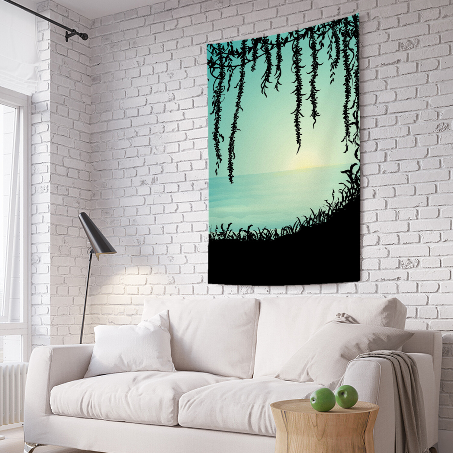 

Вертикальное фотопанно на стену JoyArty Ночные джунгли у моря 150x200 см, Ночные джунгли у моря