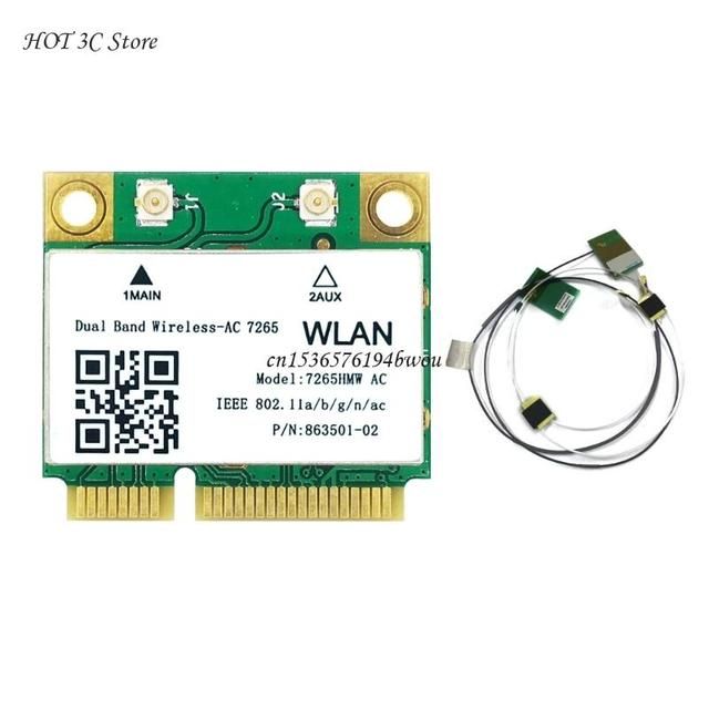 

Приемник Wi-Fi NoBrand для ноутбука Mini PCI-e 802.11ac, Зеленый;белый