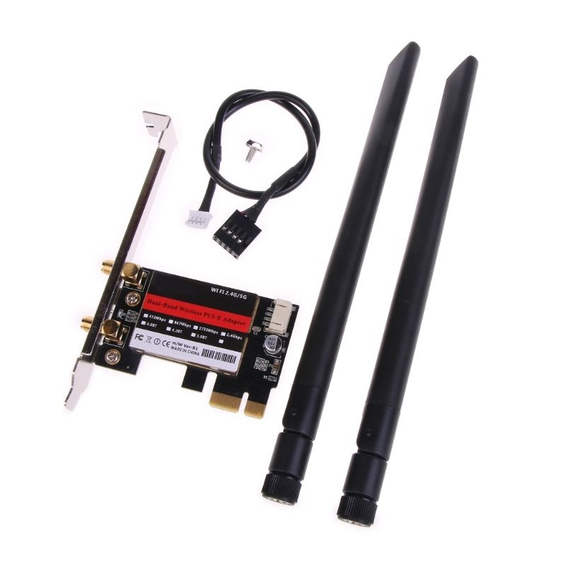 

Приемник Wi-Fi NoBrand для ноутбука; для компьютера Mini PCI-e 802.11n, Зеленый;белый