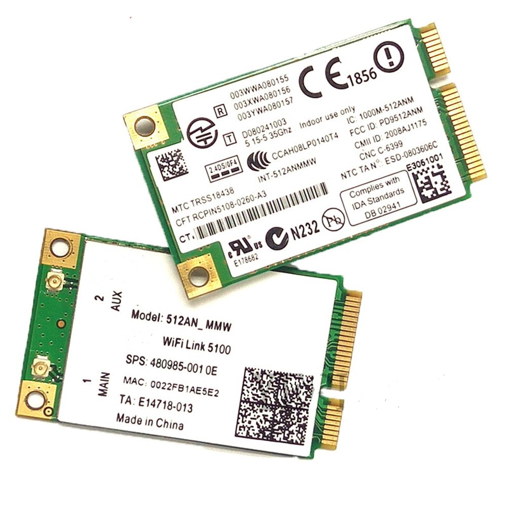 

Приемник Wi-Fi NoBrand Mini PCI-e 802.11a; 802.11b; 802.11g; 802.11n, Зеленый;белый