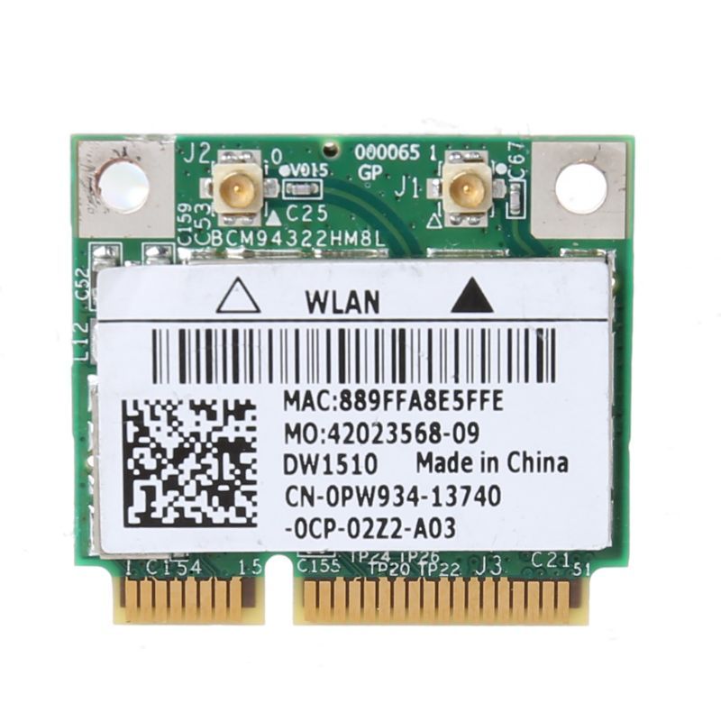 

Приемник Wi-Fi NoBrand Mini PCI-e 802.11n; 802.11a; 802.11g, Зеленый;белый