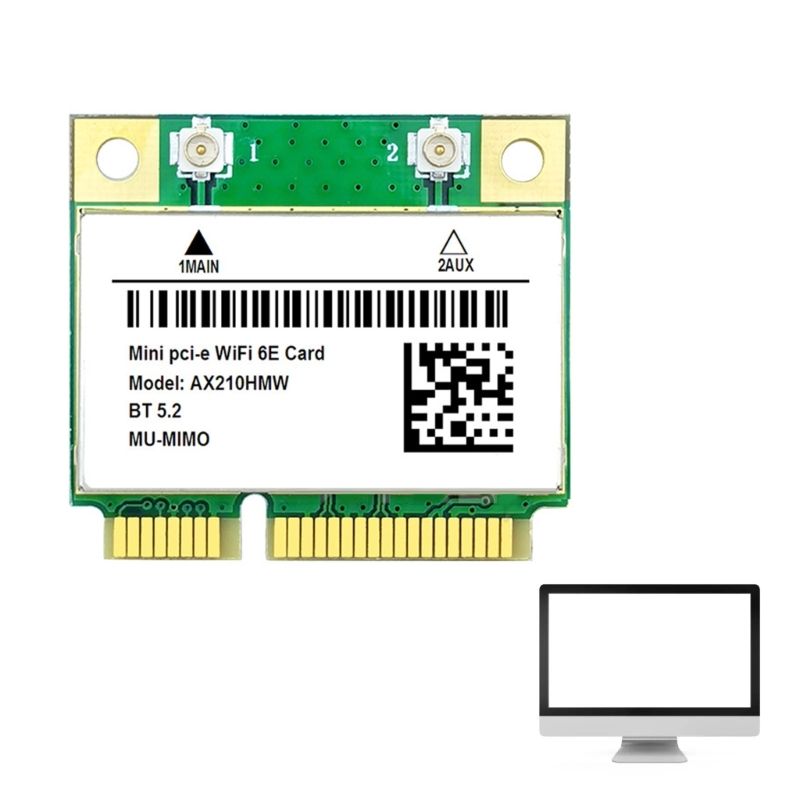 

Приемник Wi-Fi NoBrand для компьютера Mini PCI-e, Зеленый;белый