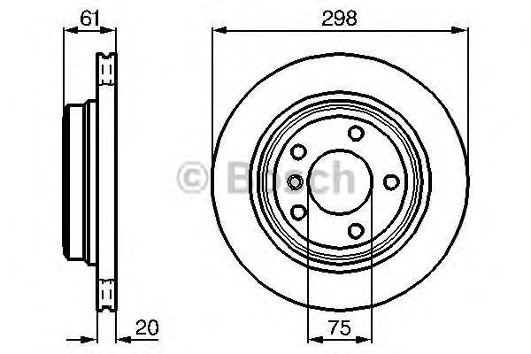 

Тормозной диск BOSCH 0986478426