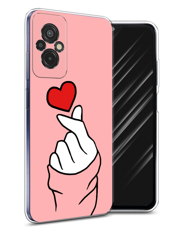 

Чехол Awog на Xiaomi Redmi 11 Prime 4G "Милое сердечко", Белый;красный;черный, 316850-7