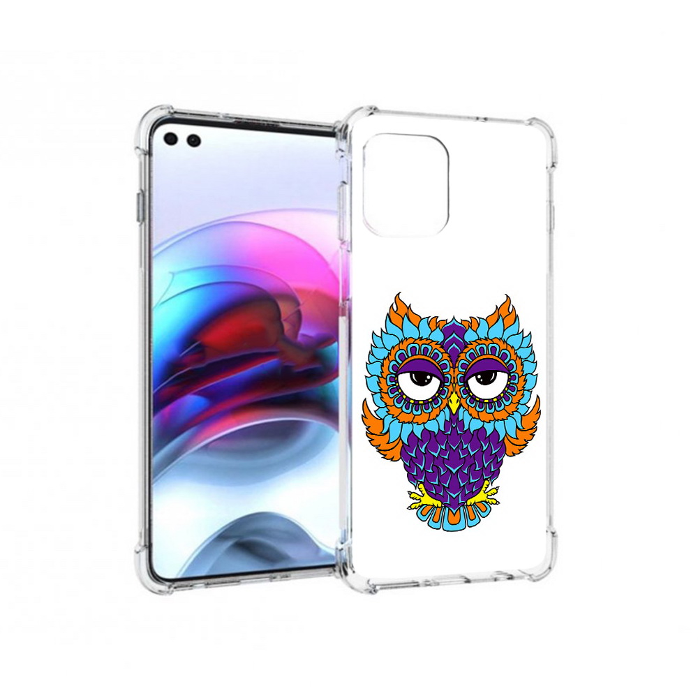 

Чехол MyPads Tocco для Motorola Edge Цветная сова (PT157712.351.198), Прозрачный, Tocco