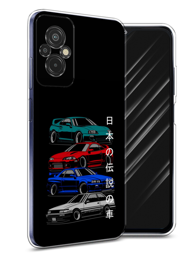 

Чехол Awog на Xiaomi Redmi 11 Prime 4G "JDM Legend cars", Зеленый;красный;синий, 316850-5