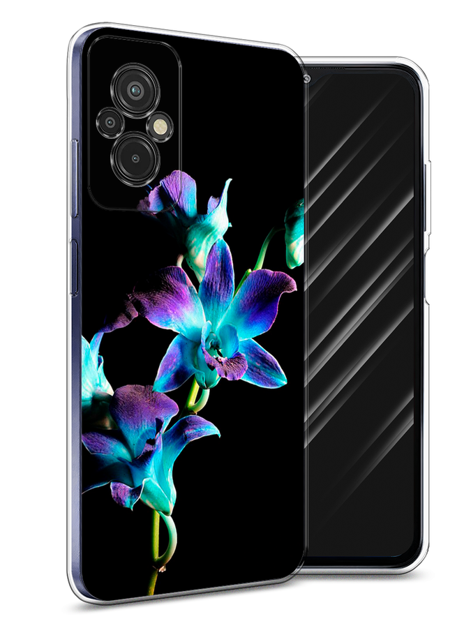 

Чехол Awog на Xiaomi Redmi 11 Prime 4G "Синий цветок для черном", Черный;голубой;синий, 316850-8
