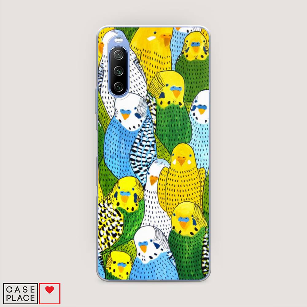 

Чехол Awog на Sony Xperia 10 III "Попугаи", Разноцветный, 54950-1