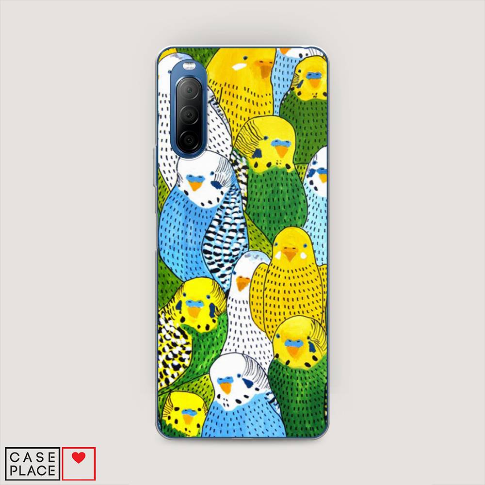 

Чехол Awog на Sony Xperia 10 II "Попугаи", Разноцветный, 54650-1