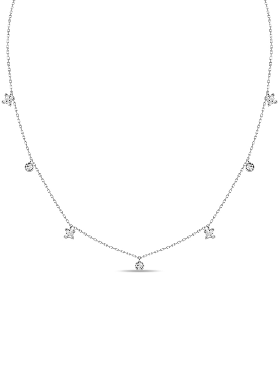 

Колье из серебра с фианитом 45 см MIUZ Diamonds (Московский ювелирный завод) N2036-PR-2544, N2036-PR-2544